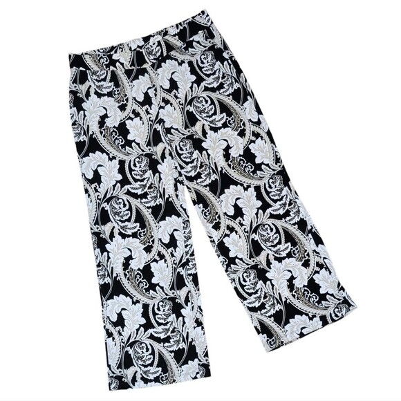 Chico's geometric print on elastic waist pants 3/Large travel comfort Paisley - Picture 13 of 13